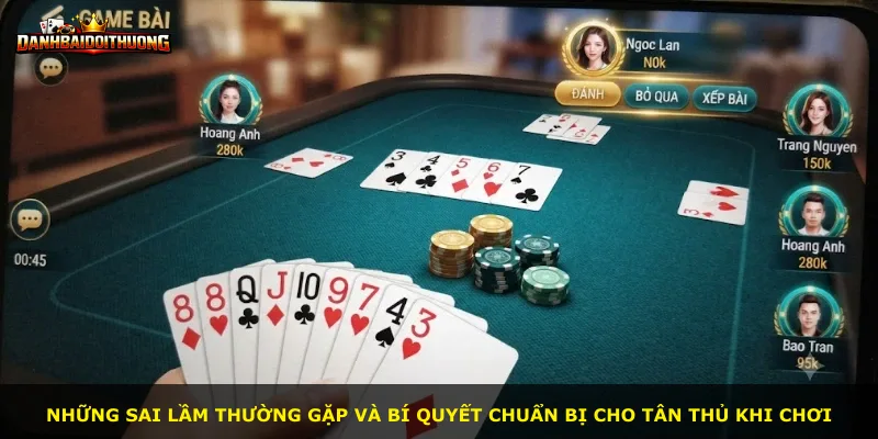 Những sai lầm thường gặp và bí quyết chuẩn bị cho tân thủ khi chơi