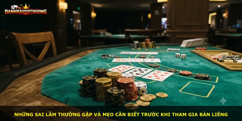 Những sai lầm thường gặp và mẹo cần biết trước khi tham gia bàn Liêng