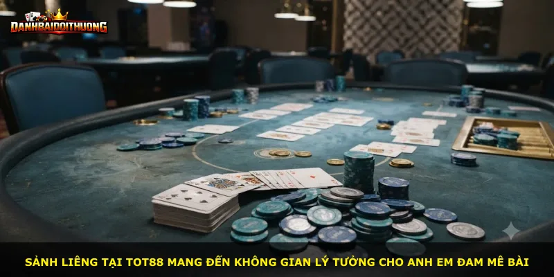Sảnh Liêng tại Tot88 mang đến không gian lý tưởng cho anh em đam mê bài